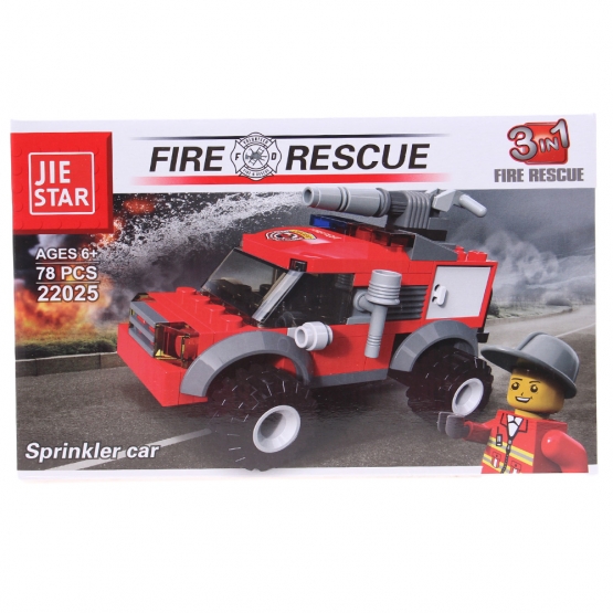 Detská stavebnica hasiči 3v1