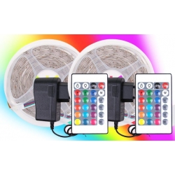 2 db (5m+5m) összesen 10 méteres LED - RGB 230 V / 12 V