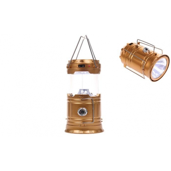 Napelemes kemping lámpa SH-5800T arany