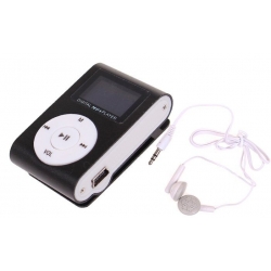 Mini MP3 lejátszó kijelzővel fekete