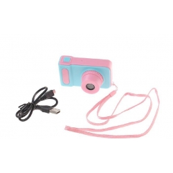 Detský digitálny mini fotoaparát s kamerou ružový