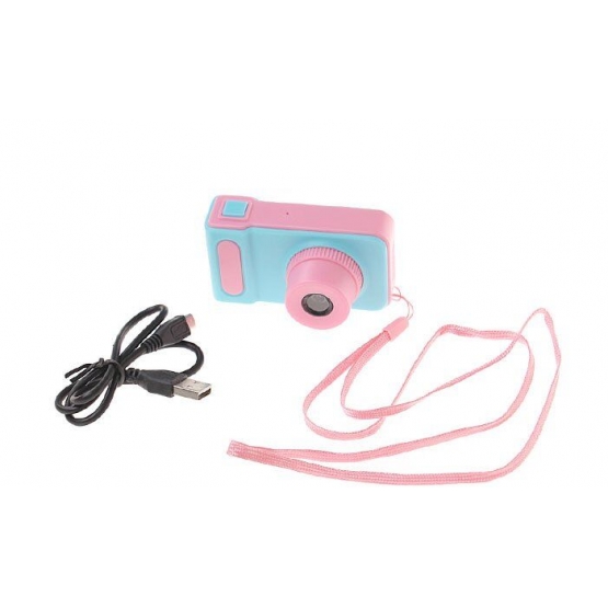 Detský digitálny mini fotoaparát s kamerou ružový