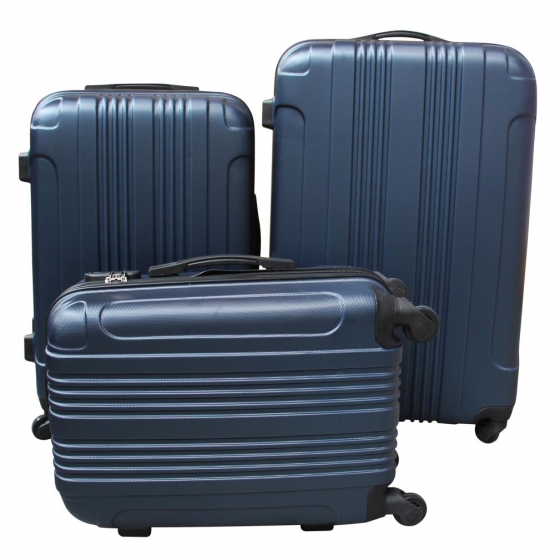 Keményfedeles bőrönd - 3 darabos készlet