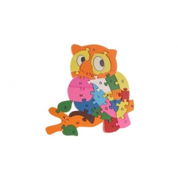 OKTATÓ FA PUZZLE BAGOLY, VAR. 2