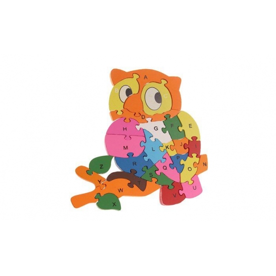 OKTATÓ FA PUZZLE BAGOLY, VAR. 2