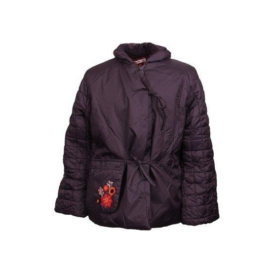 Lányos lila tollas kabát 152es méret