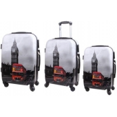 3 darabos bőröndkészlet (Big Ben Bus)