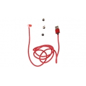 MÁGNESES USB KÁBEL ZR009 PIROS