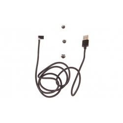 MÁGNESES USB KÁBEL ZR009 FEKETE