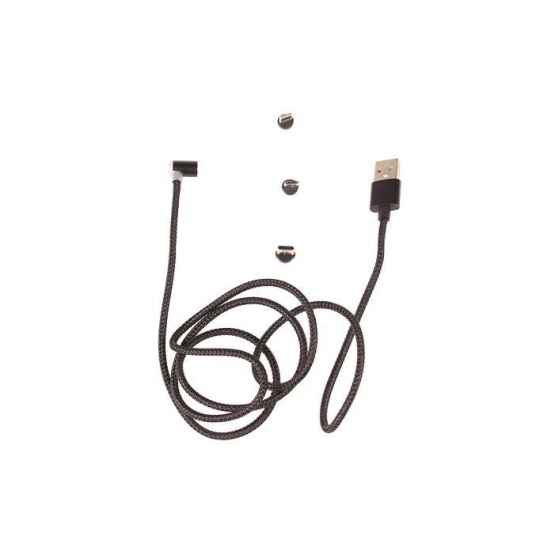 MÁGNESES USB KÁBEL ZR009 FEKETE