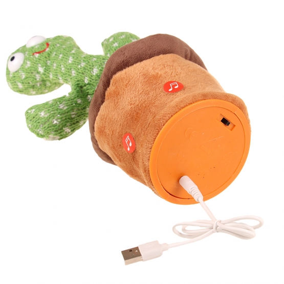 USB TÁNCOLÓ ÉS BESZÉLŐ KAKTUSZ