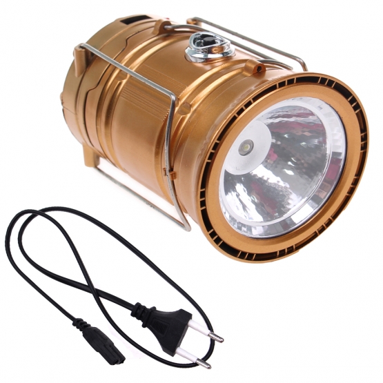 NAPELEMES KEMPING LÁMPA MH-5800H ARANY