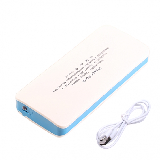 POWERBANK 26 800MAH KÉK-FEHÉR
