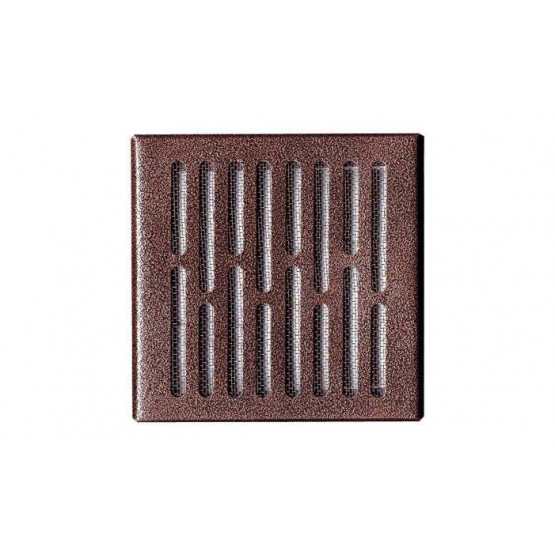 Szellőzőrács fém barna 14x14