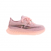 Világító vászon gyerek tornacipő rózsaszín