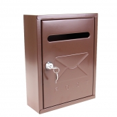 Fém postaláda barna