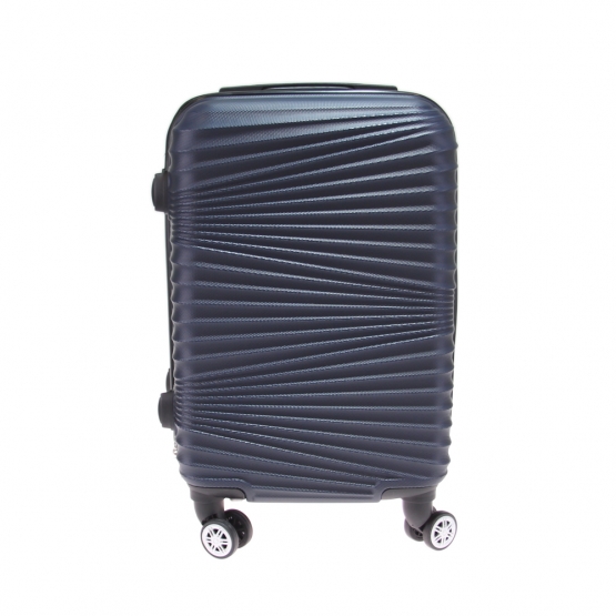 Kéményfalú bőrönd készlet LA1 sötétkék – 3 db