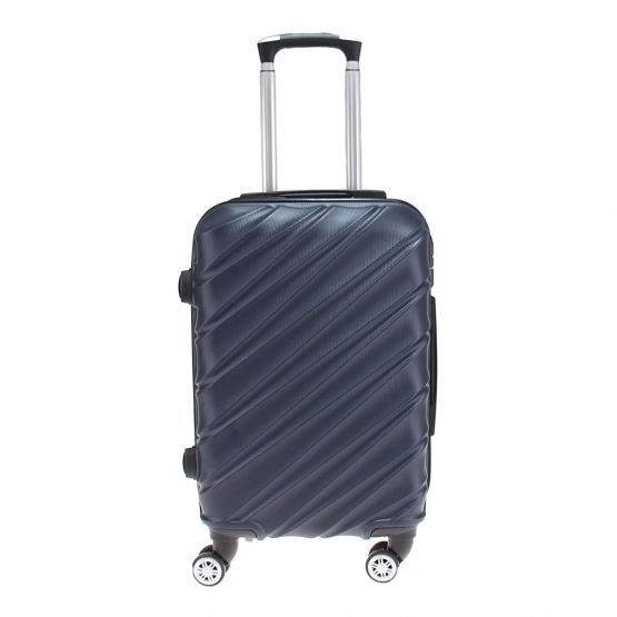 Kéményfalú bőrönd készlet LA3 sötétkék – 3 db