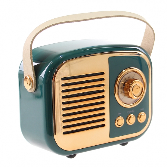 Bluetooth retro rádió BS-52D zöld