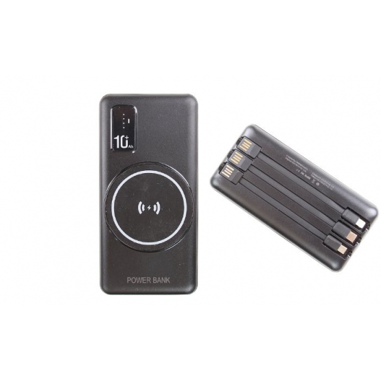 Gyorstöltő powerbank 20000mAh fekete