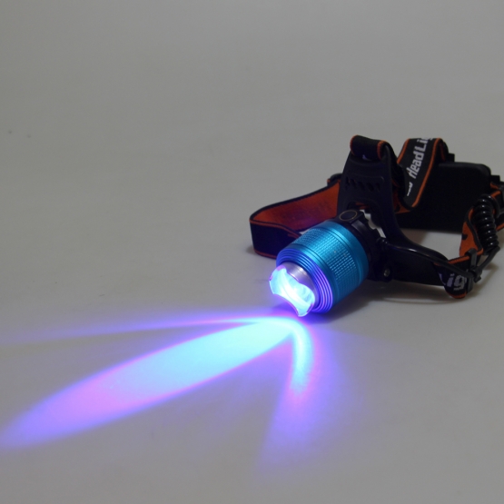Led dupla fejlámpa CSP-283 kék