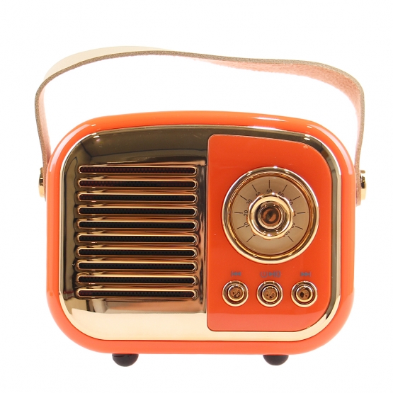 Bluetooth retro rádió BS-52D narancsszín