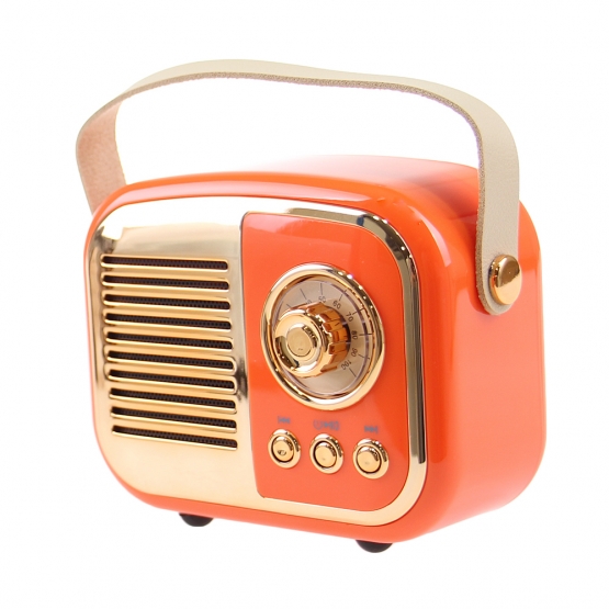 Bluetooth retro rádió BS-52D narancsszín