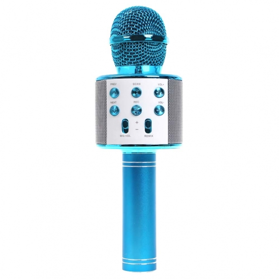 WS-858 Karaoké mikrofon kék