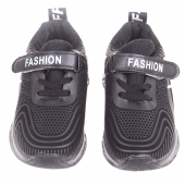 Világító gyerek tornacipő FASHION fekete