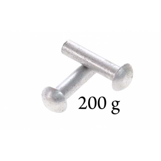 Félgömb fejű alumínium szegecs 5x25, 200g
