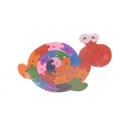 Oktató fa puzzle csiga