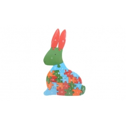 Oktató fa puzzle nyúl var.1