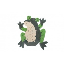 Oktató fa puzzle béka
