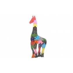 Oktató fa puzzle zsiráf var.2
