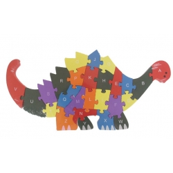 Oktató fa puzzle dinoszaurusz var.2