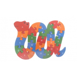 Oktató fa puzzle kígyó var.2