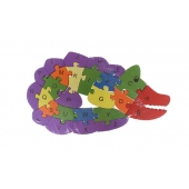Oktató fa puzzle krokodil var.2