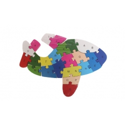 Oktató fa puzzle repülőgép var.2