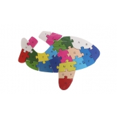 Oktató fa puzzle repülőgép var.2