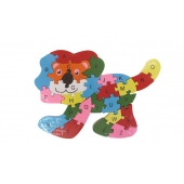 Oktató fa puzzle oroszlán var.3