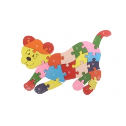 Oktató fa puzzle oroszlánkölyök