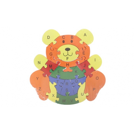 Oktató fa puzzle maci var.1