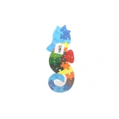 Oktató fa puzzle tengeri ló