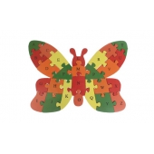 Oktató fa puzzle pillangó var. 3