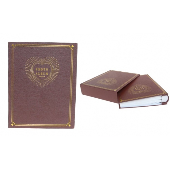 Fotóalbum 200 fényképhez barna