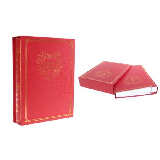 Fotóalbum 200 fényképhez piros, típus F