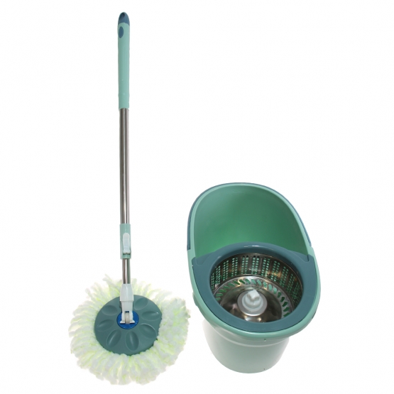 Forgófejes felmosó mop 360° + vödör kék