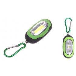 LED ZSEBLÁMPA KARABINERREL ZÖLD