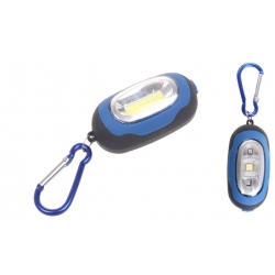 LED ZSEBLÁMPA KARABINERREL KÉK