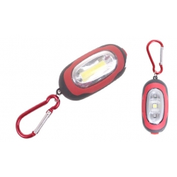 LED ZSEBLÁMPA KARABINERREL PIROS